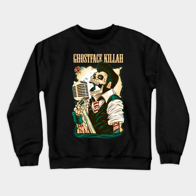 GHOSTFACE KILLAH RAPPER Crewneck Sweatshirt by Tronjoannn-maha asyik 